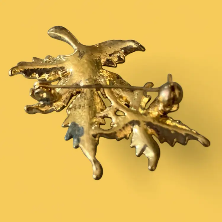 Maple Leaf Foliage Brooch