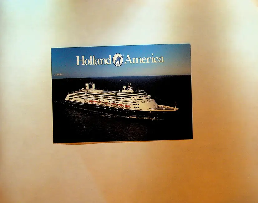 MS Amsterdam Holland America Unused Postcard