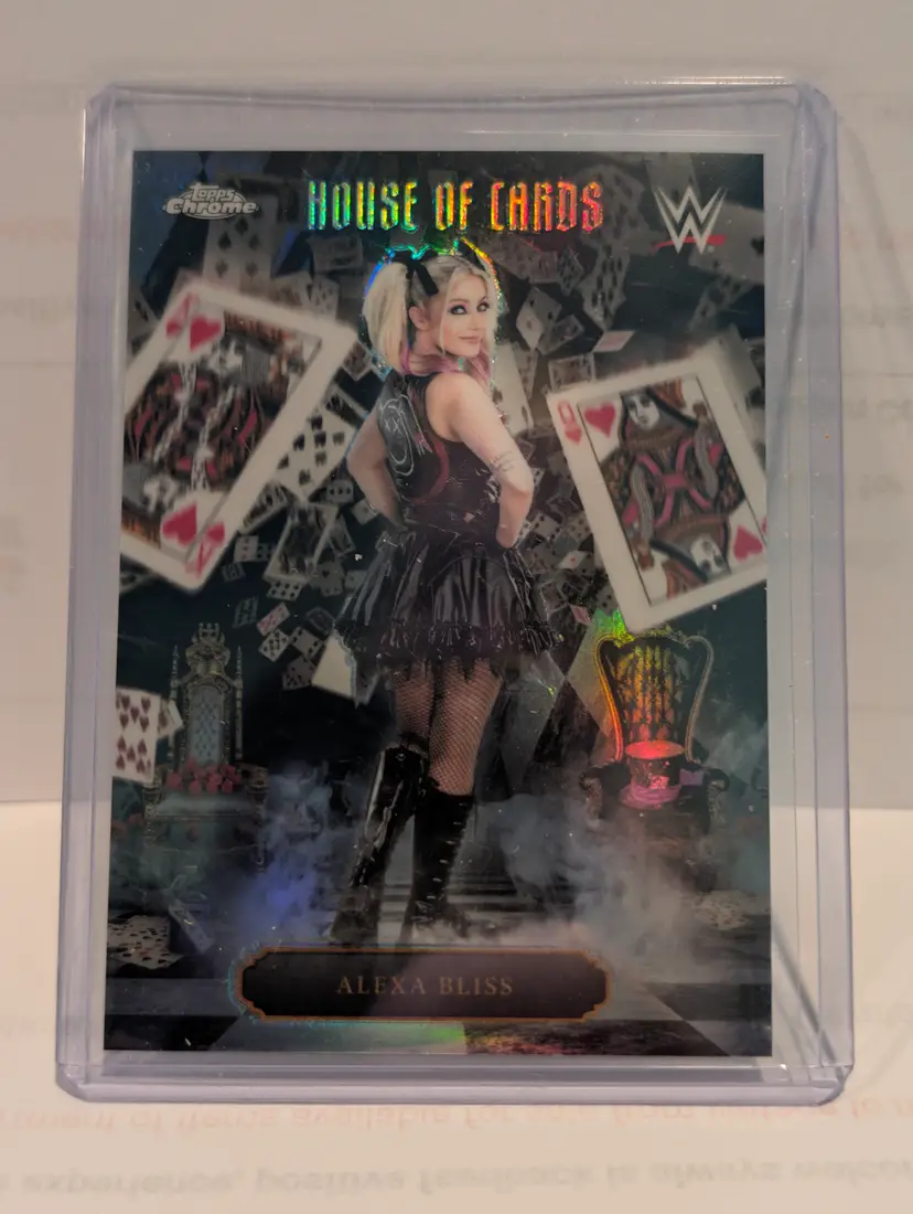 Alexa Bliss 2026 Topps Chrome WWE #HOC-5 House Of Cards SSP - (A) -
