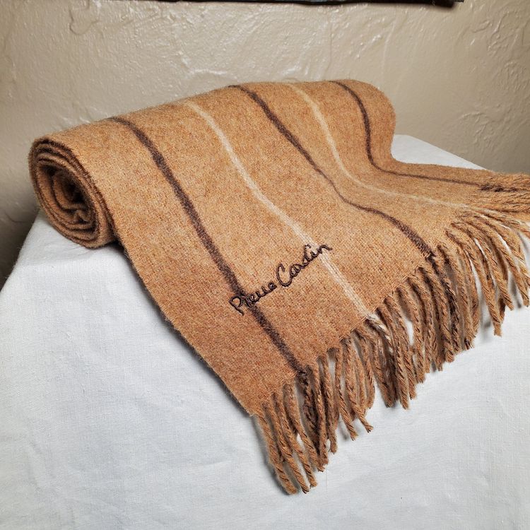 Vintage Pierre Cardin Wool Scarf