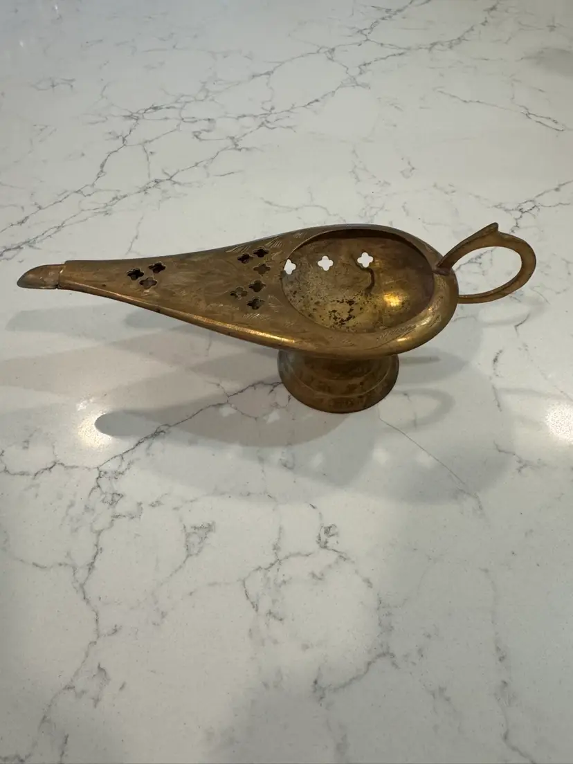 Vintage Genie Lamp Incense Burner