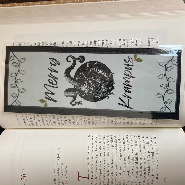 Merry Krampus Creepmas Bookmark