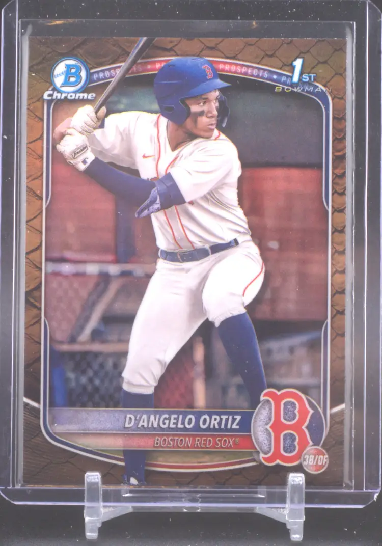 2025 Bowman Chrome Reptilian Refractor, D'Angelo Ortiz, Boston Red Sox