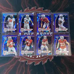THE Ohio State Buckeyes 2024 Bowman Chrome U Sapphire 8 Player Base Set