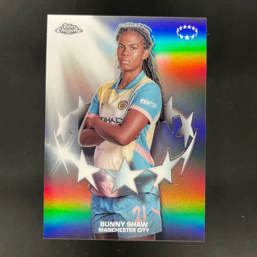 Bunny Shaw 2024/25 Topps Chrome UWCL Noble Ones Manchester City Soccer Card