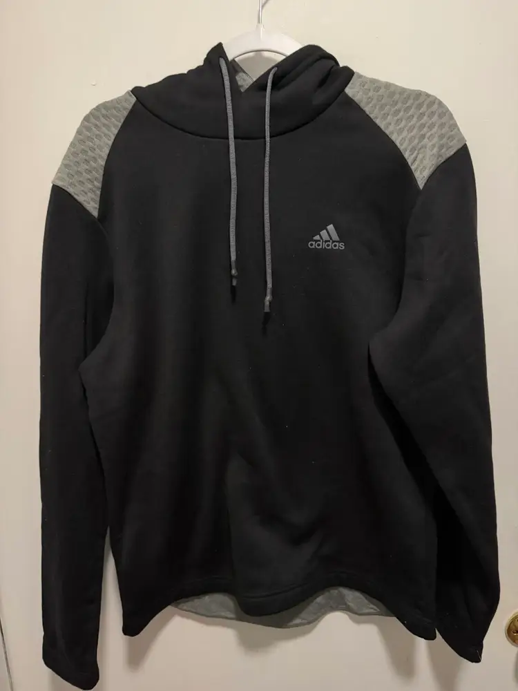 New $99 Adidas Golf Pullover Hoodie M Black