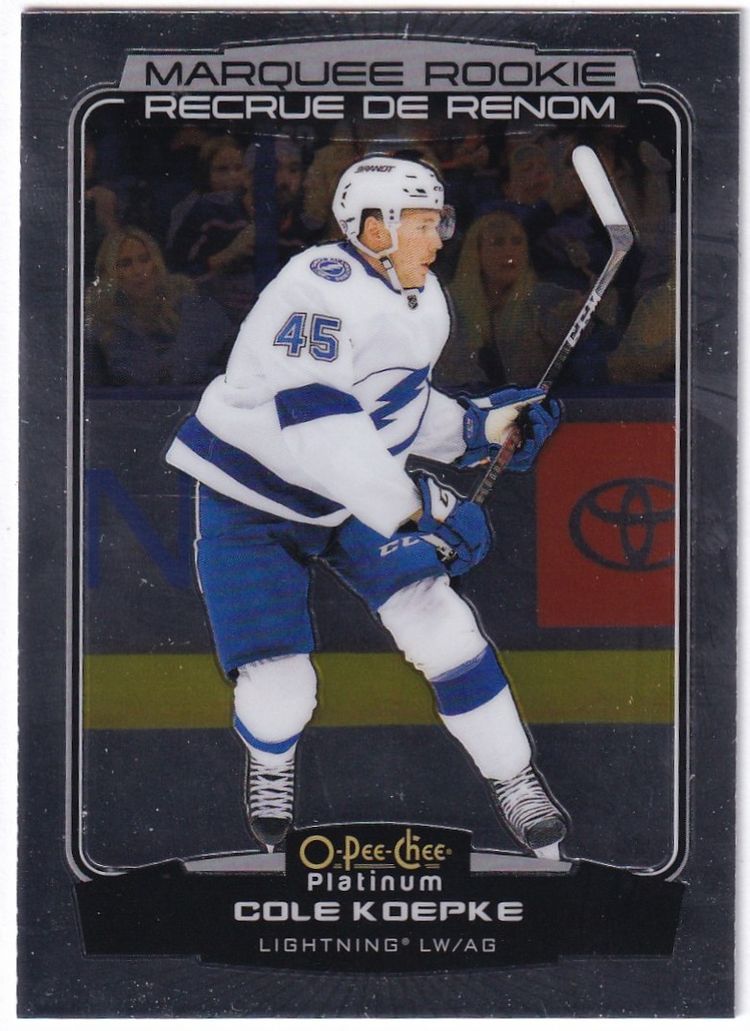 2022-23 O-Pee-Chee Platinum #284 Cole Koepke RC Tampa Bay Lightning Hockey Card