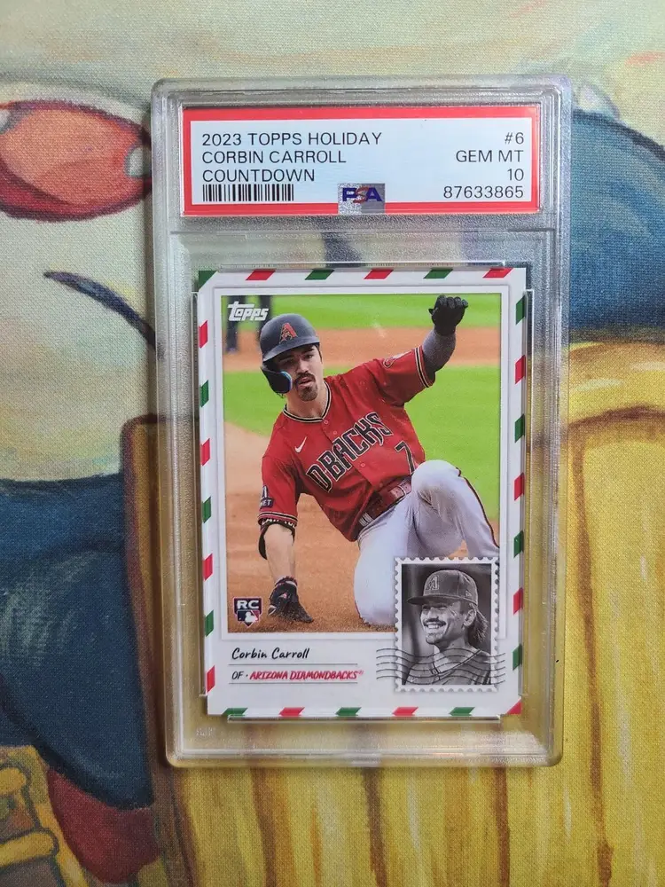 2023 Topps Holiday Countdown Corbin Carroll PSA 10 Gem Mint