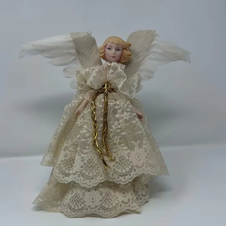 Vintage Hand Made Angel Tree Topper