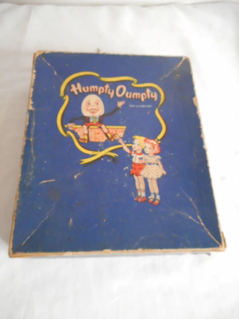 Antique 1930s 1940s Vintage Humpty Dumpty Box Display decor Country Store Advertising