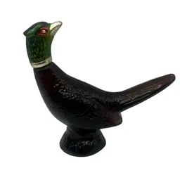 Vintage Avon Pheasant Cologne Decanter (empty), 6-1/2” Diameter