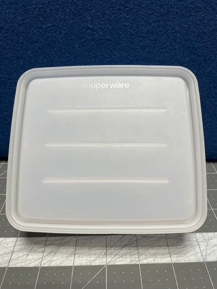 Tupperware Hot Dog Keeper Container Stacking Blue