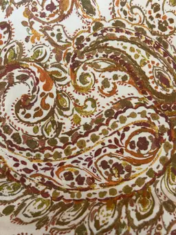 Paisley print table cloth