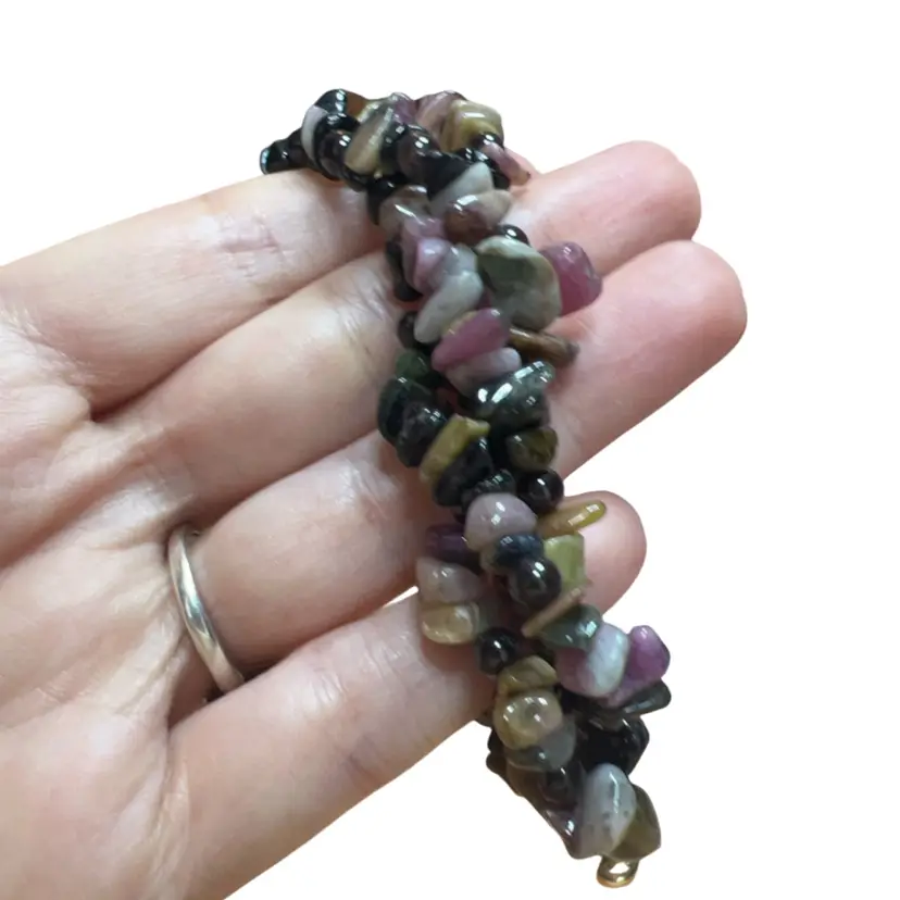 Tourmaline Chip Bracelet 7”