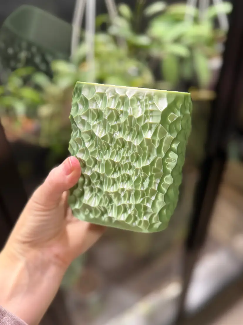 #41 3D printed pot no drainage 3 x 3