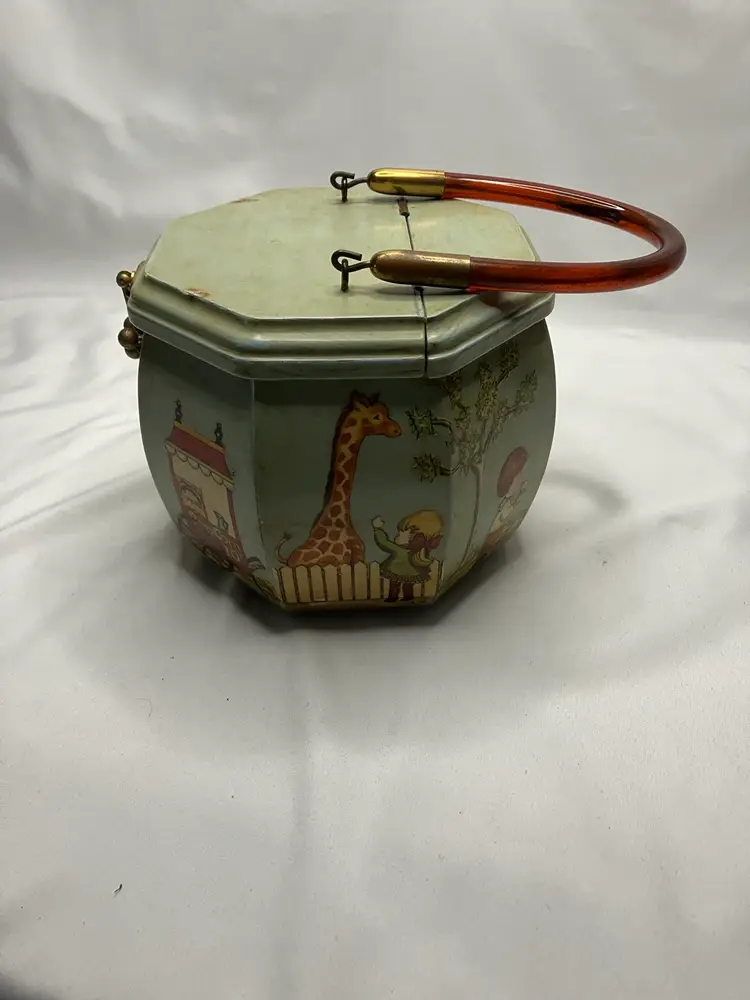 70’s Decoupage Wooden Purse