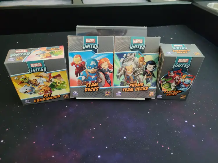 Marvel United Multiverse Bundle KS Exclusive Promo/Campaign Decks, Pets, Teams