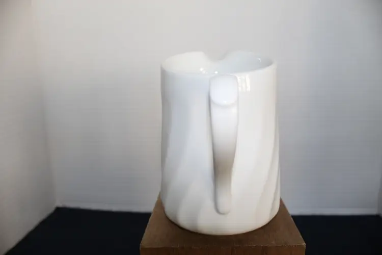 Corning Corelle Enhancements White Swirl Pattern Creamer Pitcher