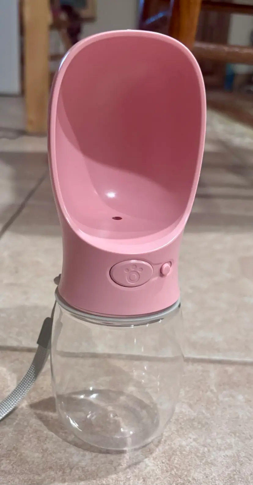 Portable Pet Water Bottle with Dispenser used