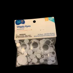 Hello Hobby Wiggly Eyes 125 Piece NOS