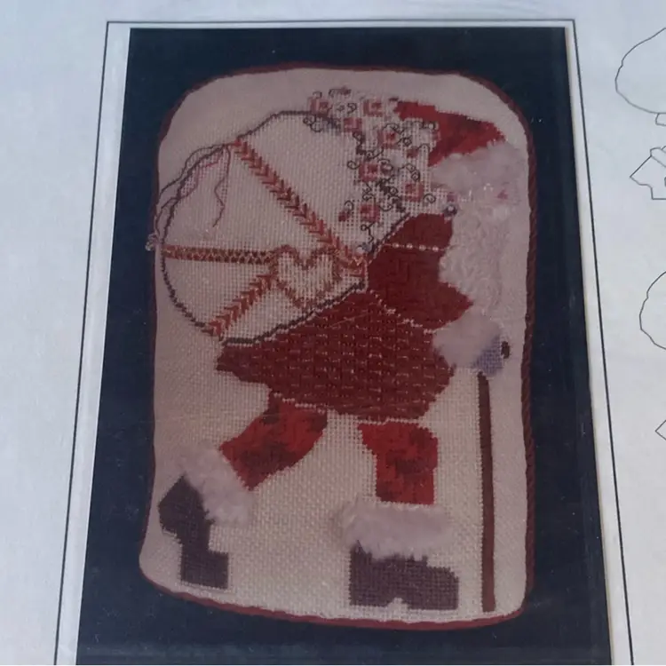 Susan Portra Designs OLDE SAINT NICK II Needlepoint Pattern & Instructions VTG X 2