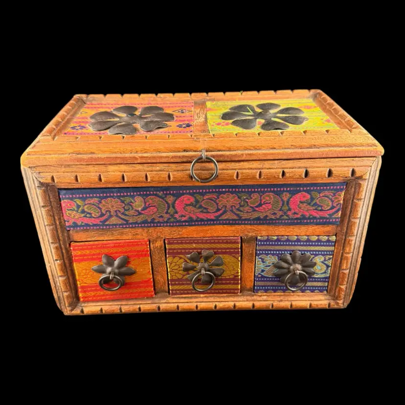 Sandi’s World Famous Backdrop Apothecary Box With Top Compartment 11”x7”x6”