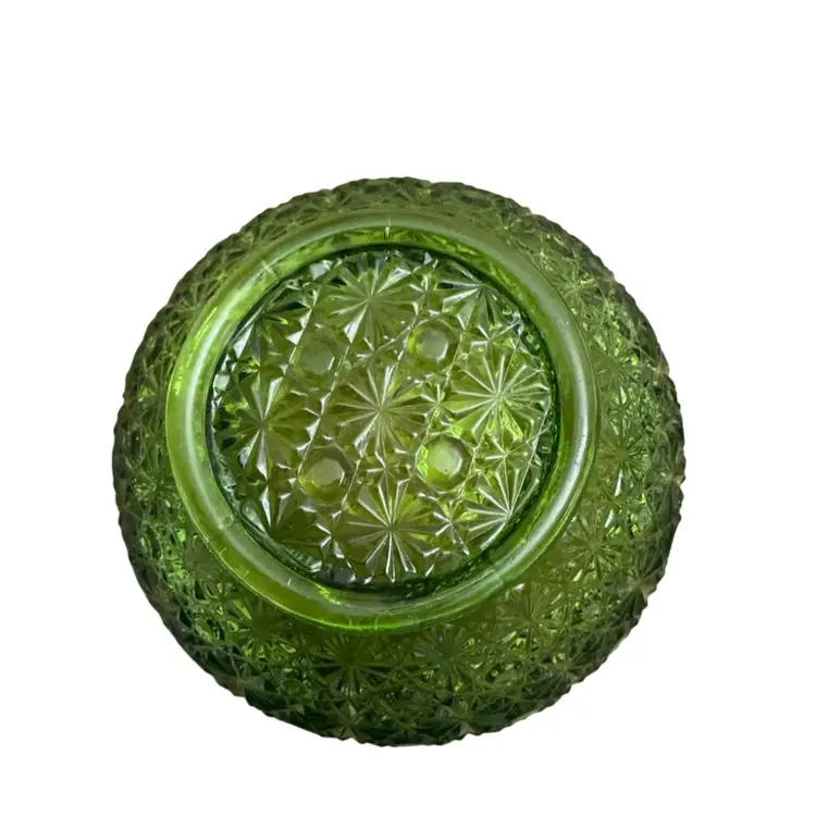 Vintage Fenton Daisy And Button Rose Bowl Vase