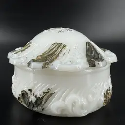 #1 Milk Glass Trinket Box