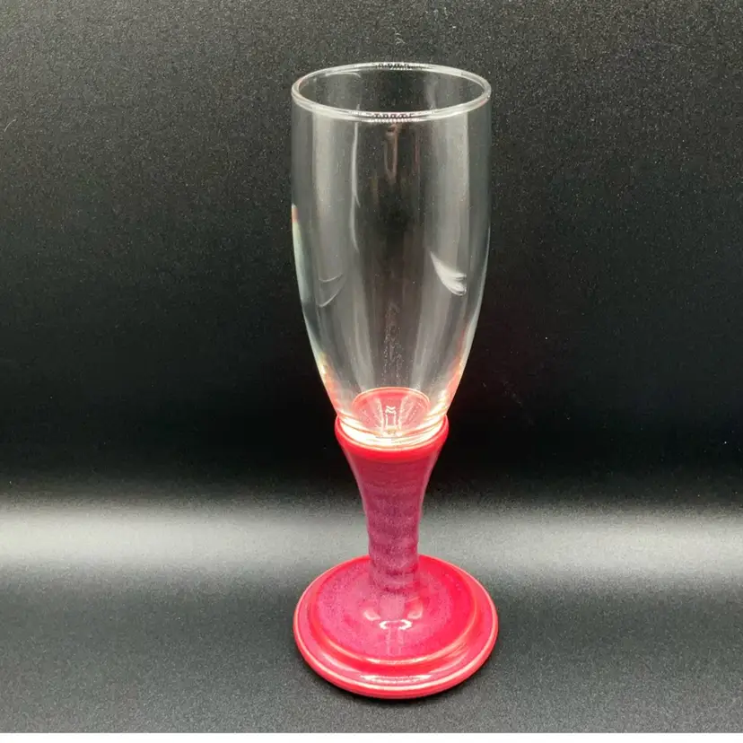 Pottery wine Glass