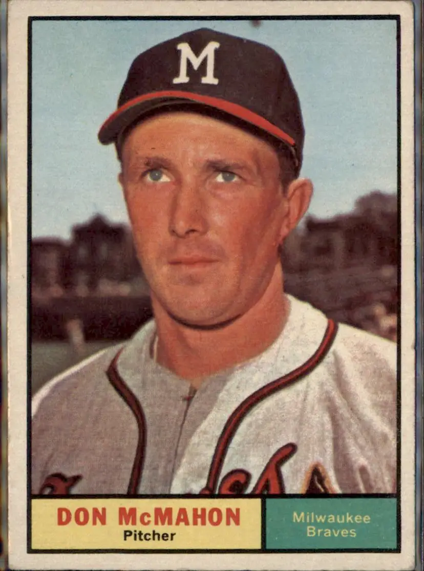 1961 Topps #278 Don McMahon - ( ) - Milwaukee Braves
