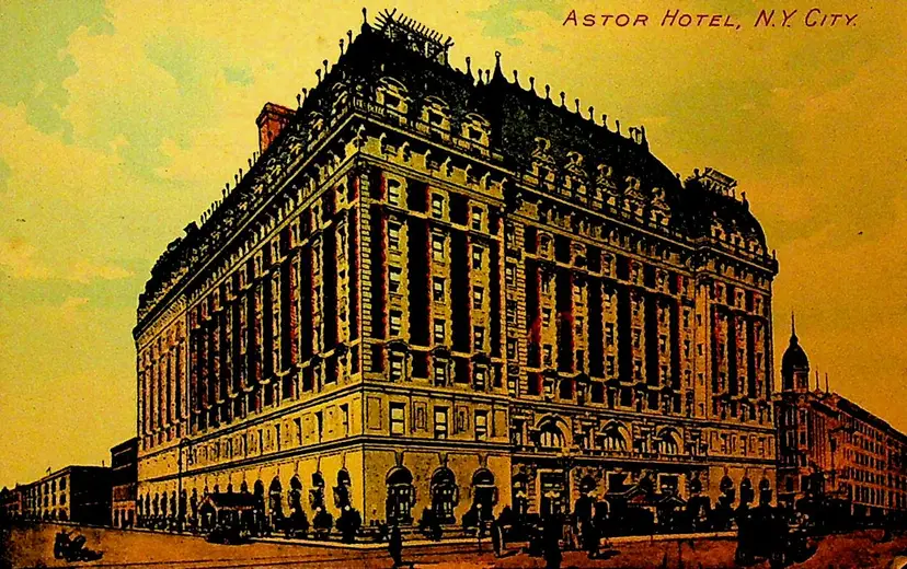 Astor Hotel New York City Unused Postcard