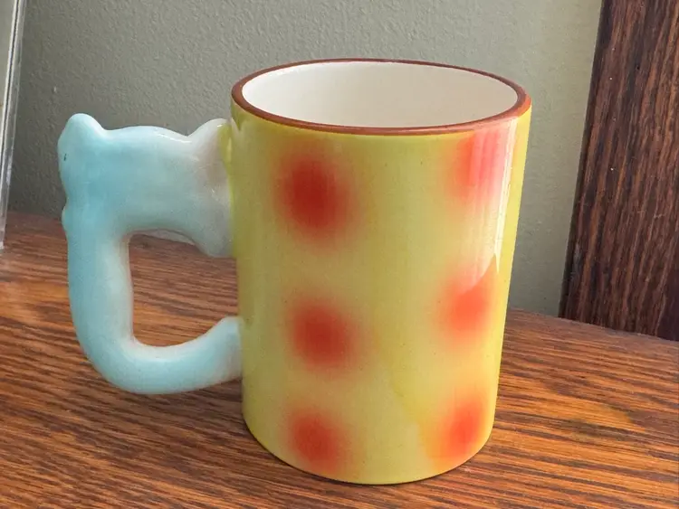 Vintage Kitschy Ceramic Elephant Coffee Mug, Child’s Cup
