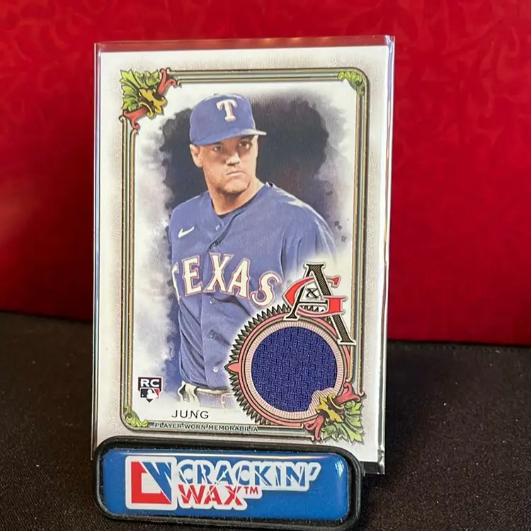Josh Jung 2023 Topps Allen & Ginter RC Relic Card Jersey Texas Rangers