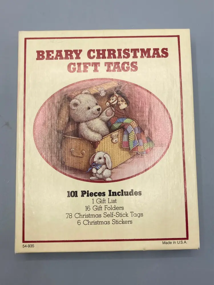 Vintage Beary Christmas Gift Tags and more