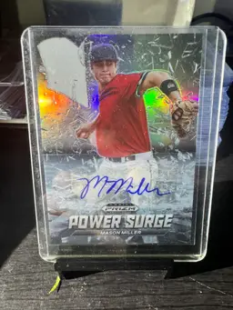 2021 Panini Prizm Draft Picks - Power Surge Autographs PS-MM Mason Miller RC