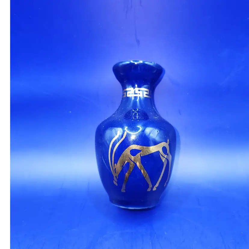 Cobalt Blue Gazelle Vase