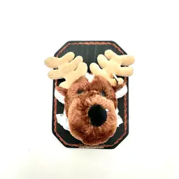 Plushie Taxidermy Wall Hanging Moose Handmade By Me 5”x 7”