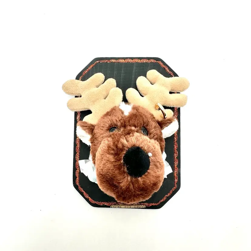 Plushie Taxidermy Wall Hanging Moose Handmade By Me 5”x 7”