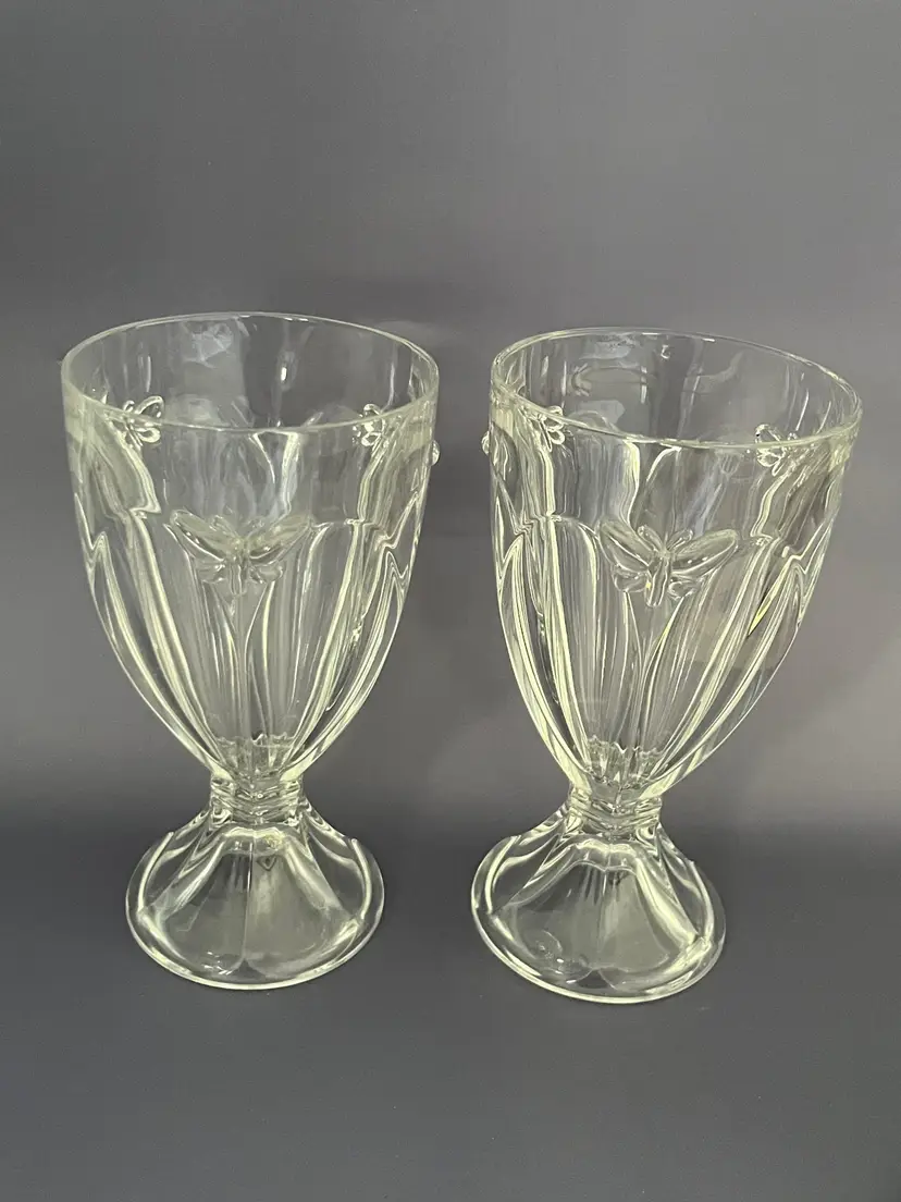 Lenox Crystal Butterfly Meadow Water Goblets