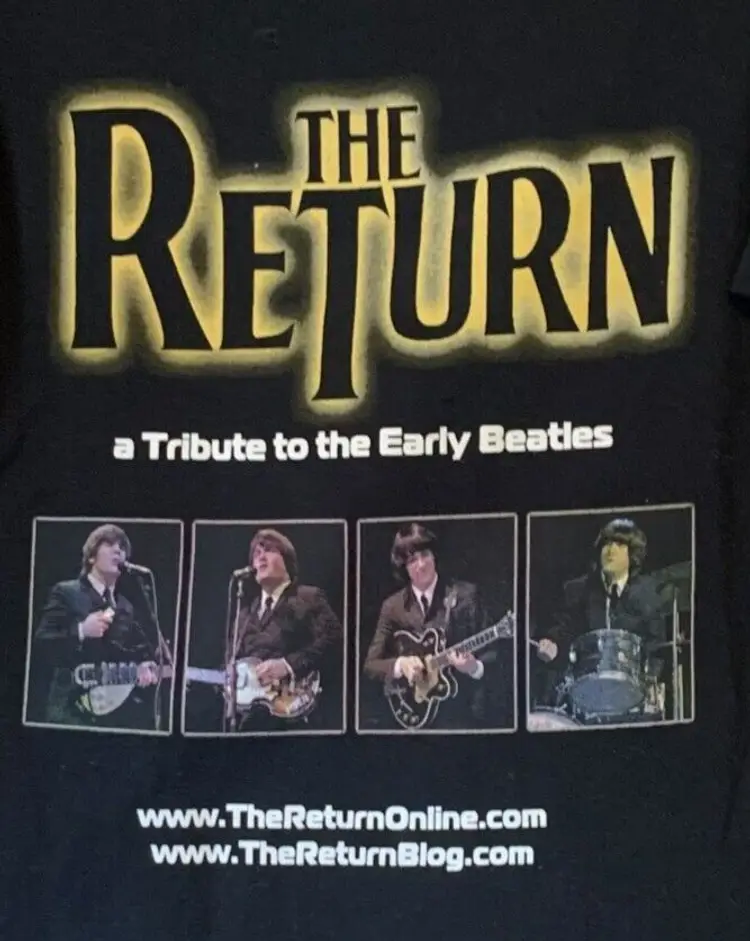The Beatles T-Shirt Unisex Size Medium The Return A tribute to the Early Beatles