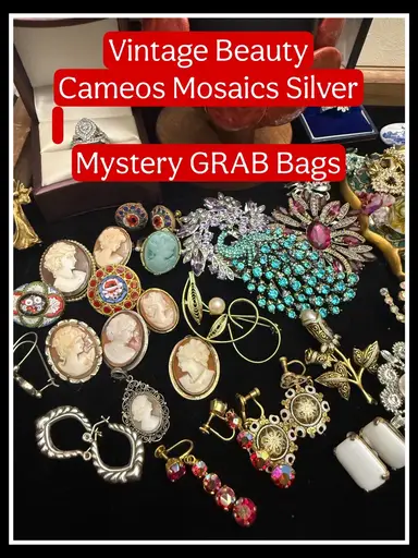 Timeless Finds Pt 2- Silver Cameos Mosaics Brooches And More