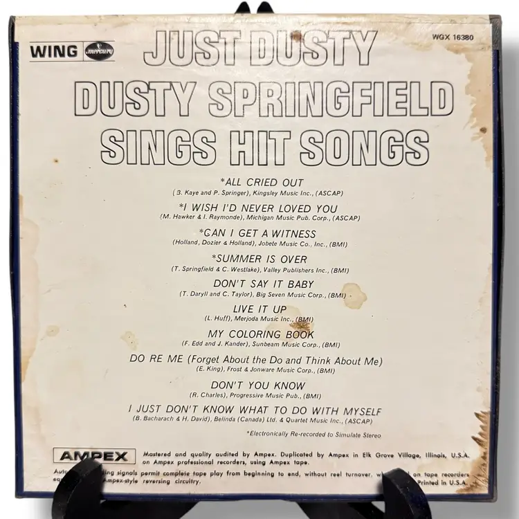 Dusty Springfield Just Dusty Reel To Reel