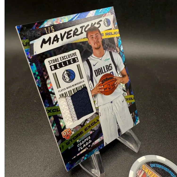 Cooper Flagg Store Exclusives Player Worn Relic  #/5 2025-26 Topps NBA Dallas Mavericks