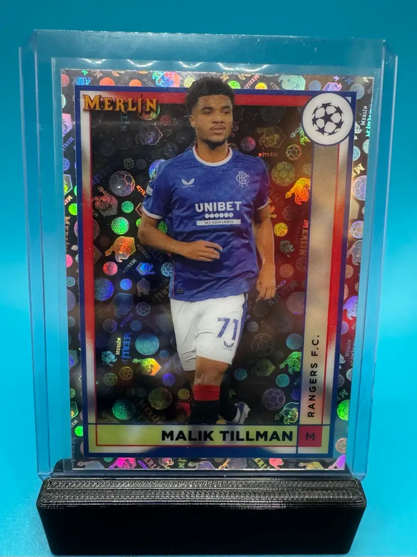 Malik Tillman Vintage Merlin Refractor SP Rangers F.C.