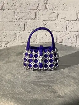 Blue and Silver Minibrand Bag