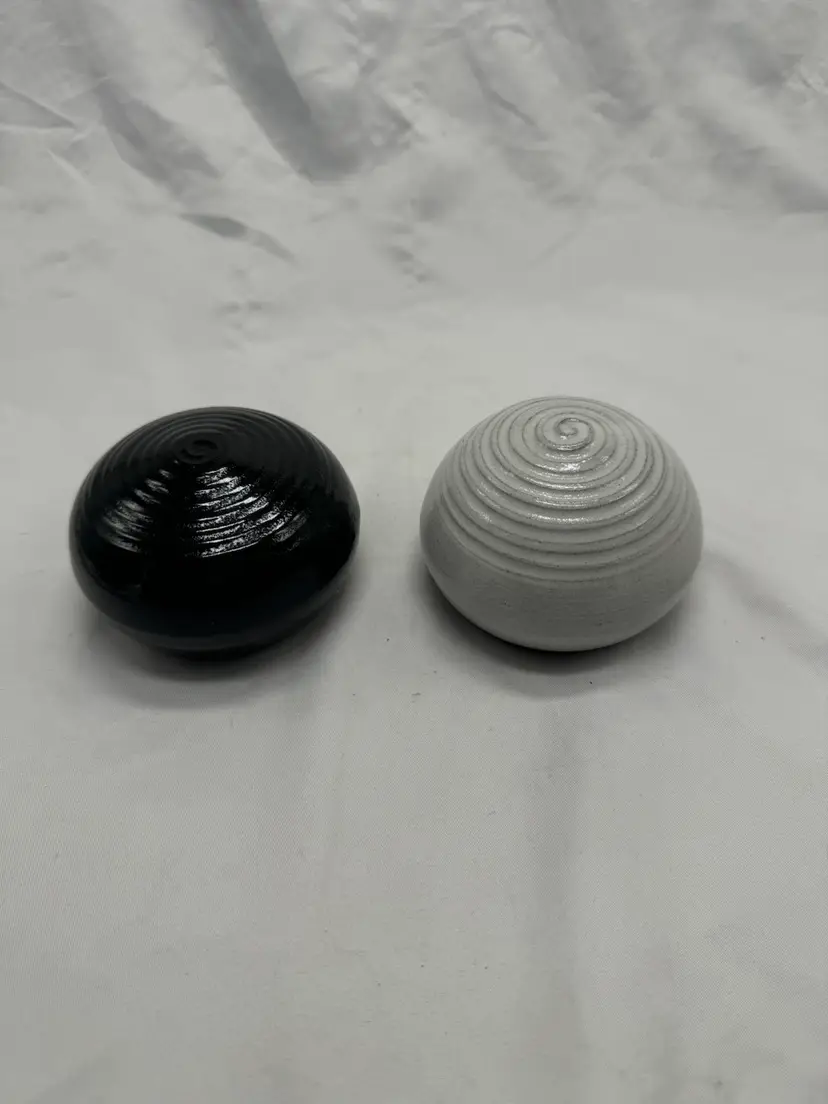 Hand Made Studio Pottery Salt And Pepper Shakers