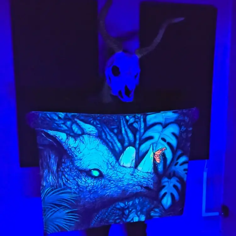 UV Tapestry - The Green Witch