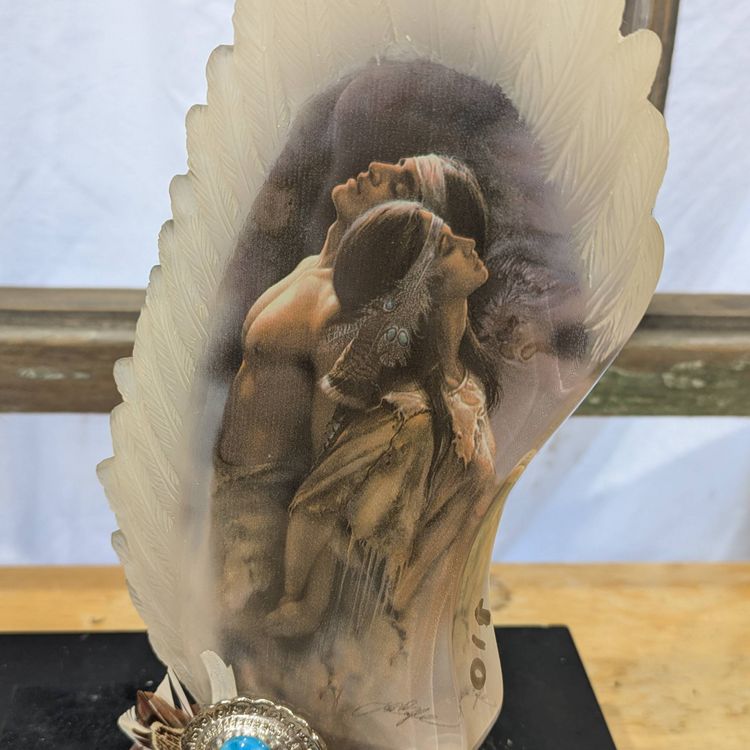 Bradford Exchange Soul Mates Feather Collectible - Souls Of The Spirit