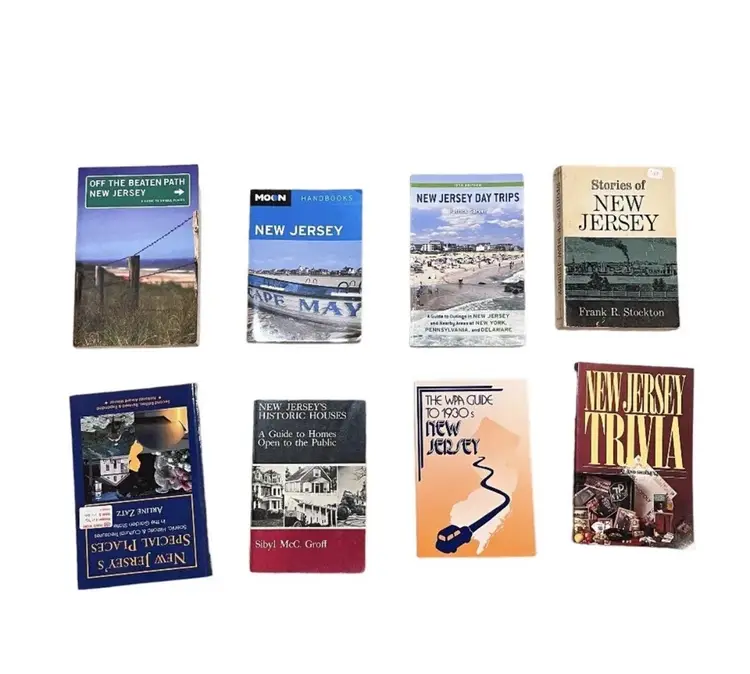 Lot 8 NJ New Jersey Travel Trivia History Historic Guide Tourist Paperback Books
