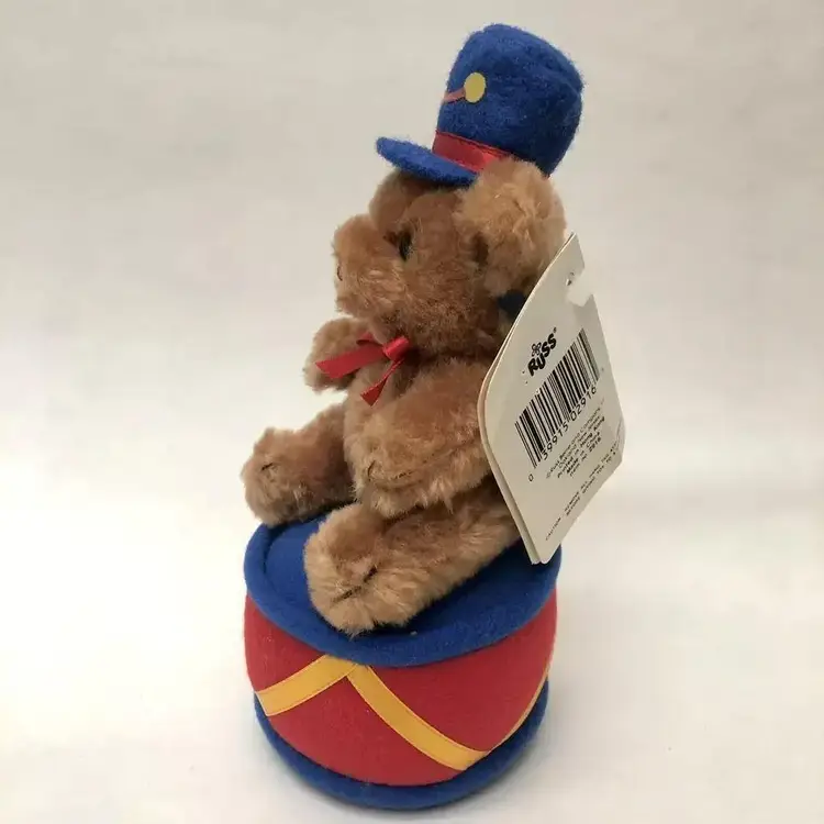 Christmas Band Drummer Plush Russ Luv Pets Berrie Bandy Teddy Brown Bear
With Tag 
Please Read Description
(location: Box A12)